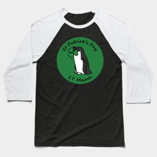 Penguin and Shamrock St Patricks Day Baseball T-Shirt